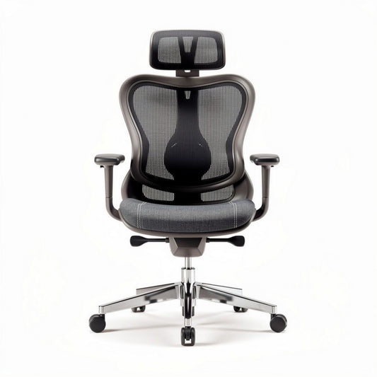 Ergonomische bureaustoel met mesh rugleuning en verstelbare armleuningen 50 x 60 x 120cm